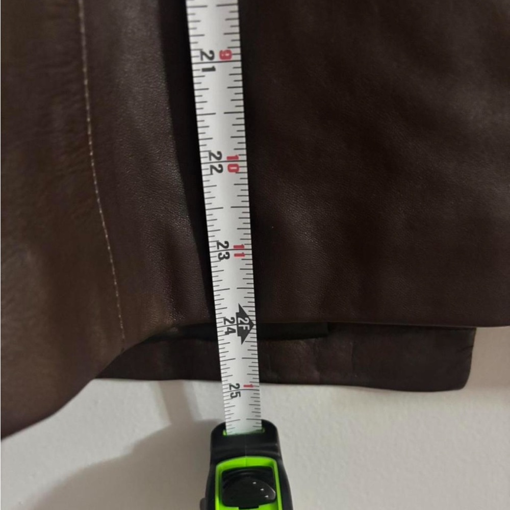 BCBGMaxAzria Dark Brown Leather Jacket - Picture 6 of 8